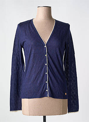 Vestă cu mâneci lungi albastru LE BOUDOIR D'EDOUARD femeie