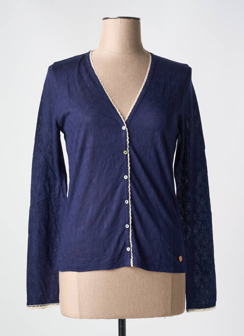 Vestă cu mâneci lungi albastru LE BOUDOIR D'EDOUARD femeie