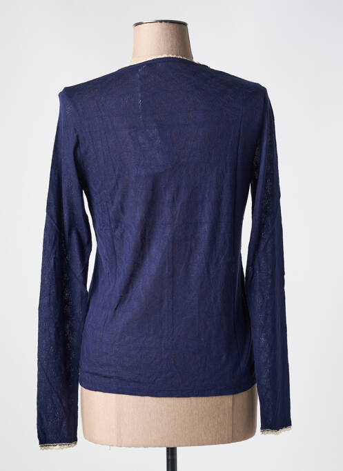 Vestă cu mâneci lungi albastru LE BOUDOIR D'EDOUARD femeie