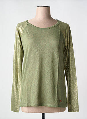 Tricou mâneci lungi mâneci lungi verde LE BOUDOIR D'EDOUARD femeie