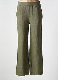 Pantalon drept talie înaltă talie înaltă verde LE BOUDOIR D'EDOUARD femme