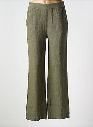 Pantalon drept verde LE BOUDOIR D'EDOUARD femeie