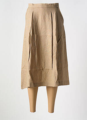 Fustă midi maro LE BOUDOIR D'EDOUARD femeie