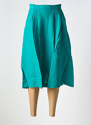 Fustă midi verde LE BOUDOIR D'EDOUARD femeie