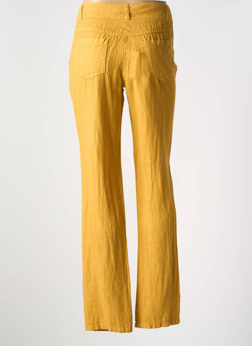 Pantalon drept galben LE BOUDOIR D'EDOUARD femeie