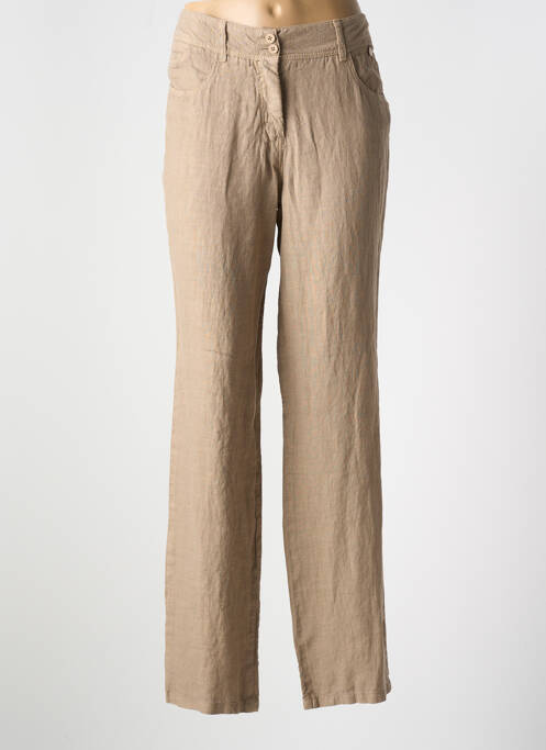 Pantalon drept maro LE BOUDOIR D'EDOUARD femeie