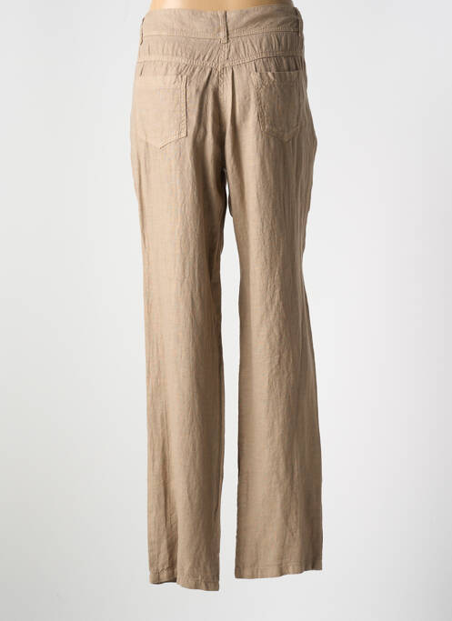 Pantalon drept maro LE BOUDOIR D'EDOUARD femeie