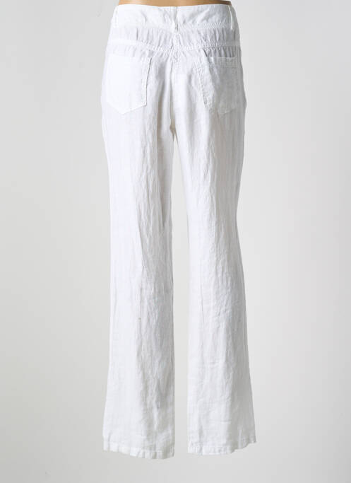 Pantalon drept alb LE BOUDOIR D'EDOUARD femeie