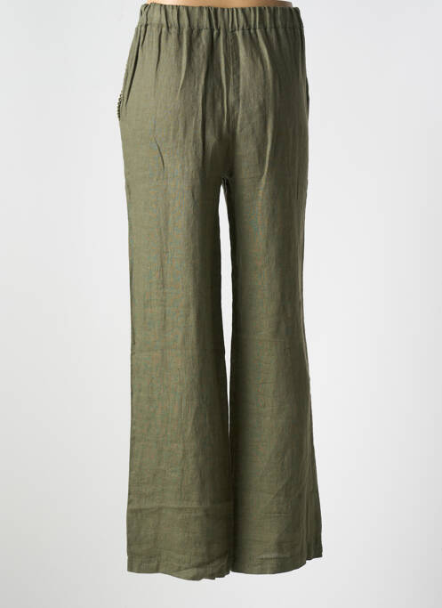 Pantalon drept verde LE BOUDOIR D'EDOUARD femeie