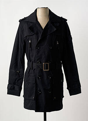 Trench finisaj interior dublat fără glugă negru TEDDY SMITH femeie