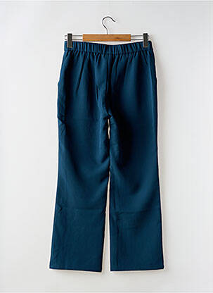 Pantalon larg țesătură poplin mărime normală albastru COMPAÑIA FANTASTICA femeie