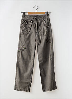 Pantalon cargo verde LULUCASTAGNETTE fată