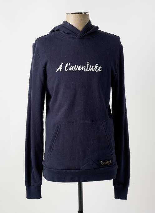 Hanorac cu glugă albastru BREIZH ANGEL femeie