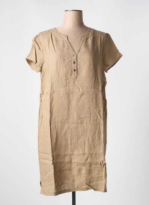 Rochie midi bej LE BOUDOIR D'EDOUARD femeie