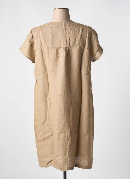 Rochie midi bej LE BOUDOIR D'EDOUARD femeie