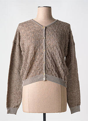 Vestă cu mâneci lungi maro LE BOUDOIR D'EDOUARD femeie