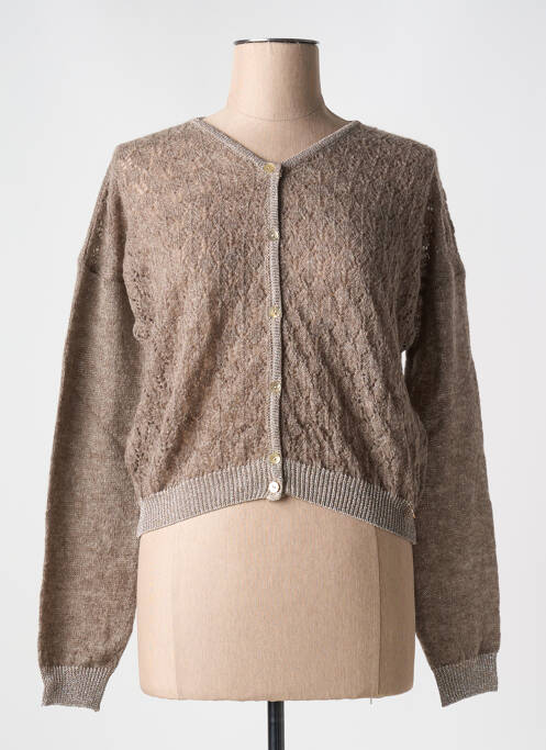 Vestă cu mâneci lungi maro LE BOUDOIR D'EDOUARD femeie