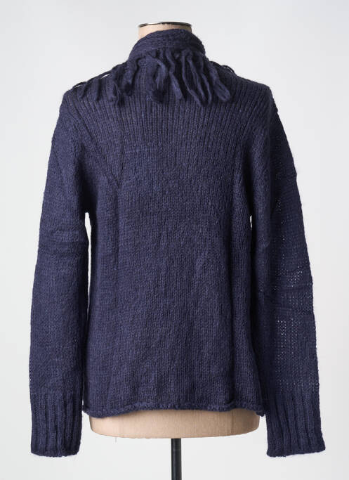 Vestă cu mâneci lungi croială cambrată albastru LE BOUDOIR D'EDOUARD femme