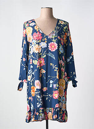 Rochie scurtă mâneci 3/4 mâneci 3/4 albastru LE BOUDOIR D'EDOUARD femeie