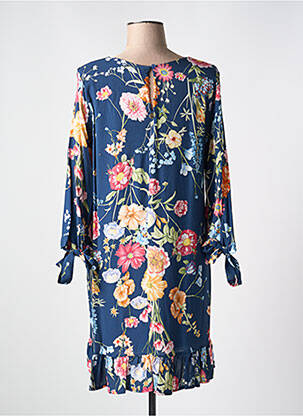 Rochie scurtă mâneci 3/4 mâneci 3/4 albastru LE BOUDOIR D'EDOUARD femeie