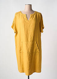 Rochie scurtă mâneci scurte mâneci scurte galben LE BOUDOIR D'EDOUARD femme