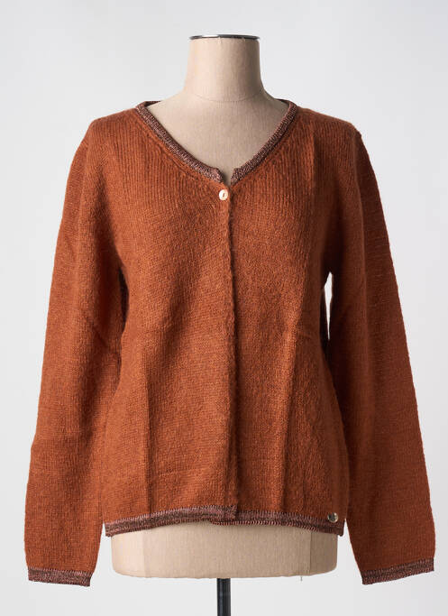 Vestă cu mâneci lungi maro LE BOUDOIR D'EDOUARD femeie