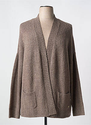 Vestă cu mâneci lungi maro BASLER femeie