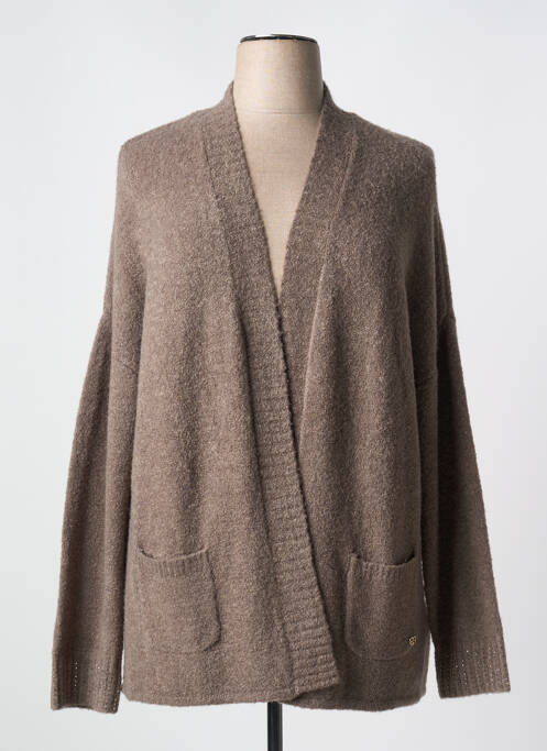 Vestă cu mâneci lungi maro BASLER femeie