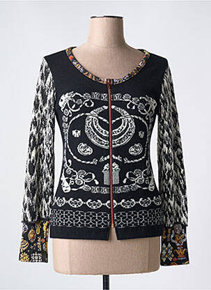 Vestă cu mâneci lungi negru LESLIE femeie