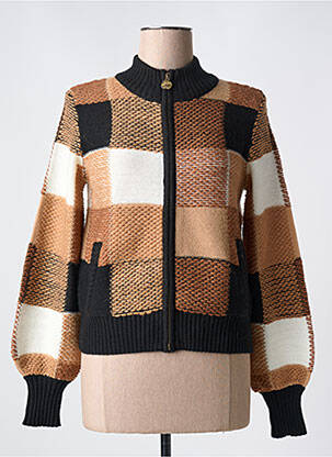 Vestă cu mâneci lungi maro CAROLINE BISS femeie