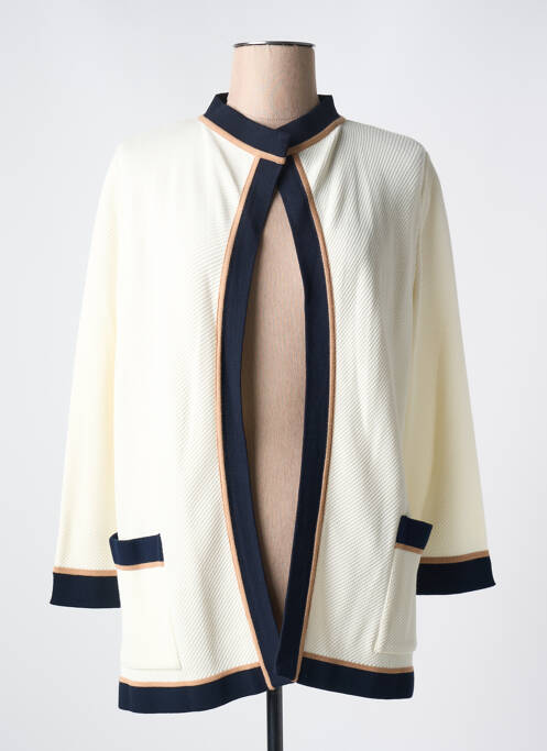 Vestă cu mâneci lungi elasticitate bej DEVERNOIS femme