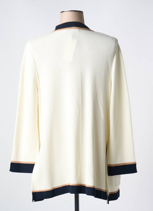 Vestă cu mâneci lungi elasticitate bej DEVERNOIS femme