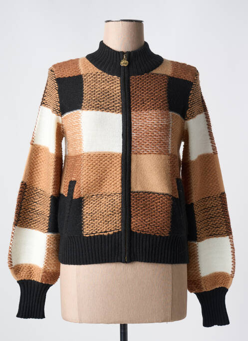 Vestă cu mâneci lungi maro CAROLINE BISS femeie