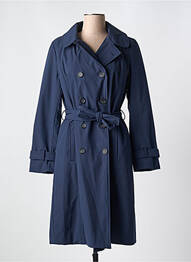 Trench buzunare fără glugă albastru PREGIO COUTURE femme
