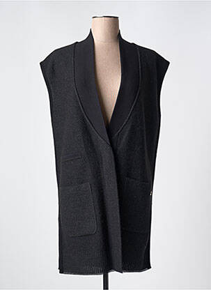 Vestă cu mâneci scurte negru DEVERNOIS femeie