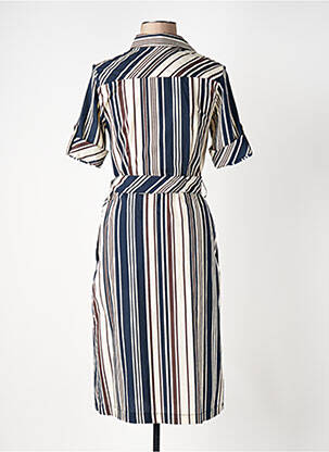 Rochie midi mâneci scurte mâneci scurte albastru DEVERNOIS femeie
