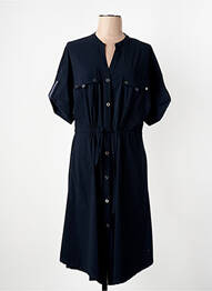 Rochie midi mâneci scurte mâneci scurte albastru EVA KAYAN femme