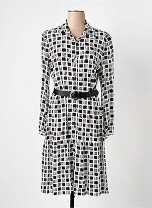 Rochie midi croială fluidă mâneci lungi negru CAROLINE BISS femeie