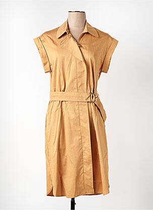 Rochie midi bej CAROLINE BISS femeie