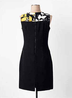 Rochie midi imprimeu floral fără mâneci negru GREGORY PAT femeie