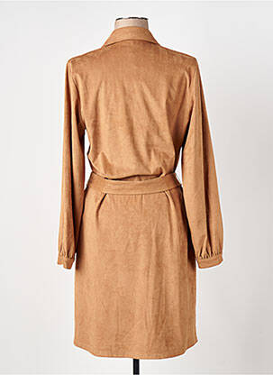 Rochie midi mâneci lungi mâneci lungi bej CAROLINE BISS femeie