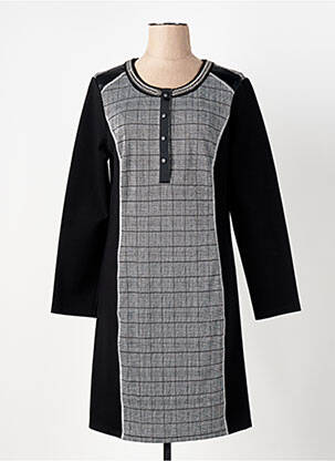 Rochie midi mâneci lungi mâneci lungi negru LESLIE femeie