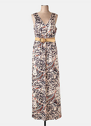 Rochie lungă maro K-DESIGN femeie