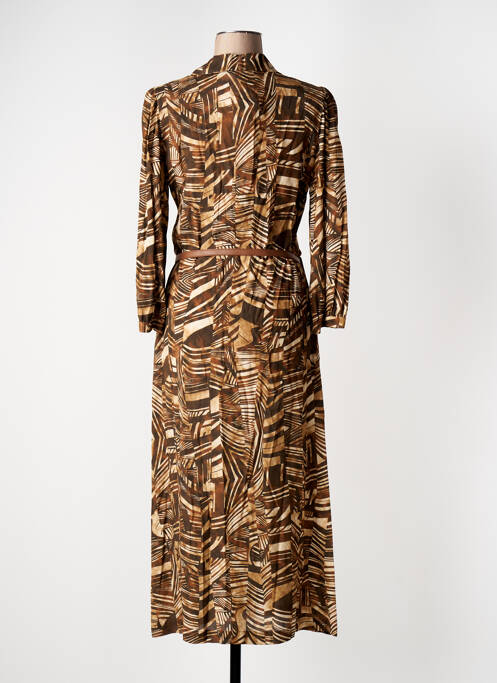 Rochie lungă maro CAROLINE BISS femeie