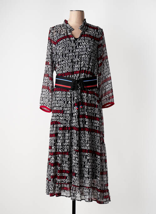 Rochie lungă negru POUPEE CHIC femeie