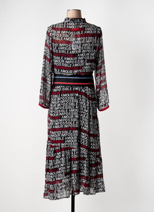 Rochie lungă negru POUPEE CHIC femeie