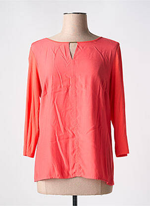 Tricou mâneci 3/4 mâneci 3/4 portocalie DEVERNOIS femeie