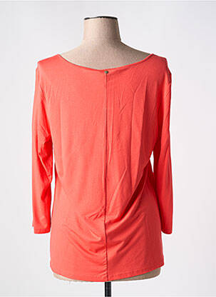 Tricou mâneci 3/4 mâneci 3/4 portocalie DEVERNOIS femeie