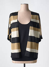 Twin-set croială cambrată negru K-DESIGN femme