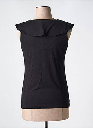 Tricou guler în v mâneci scurte negru GREGORY PAT femeie